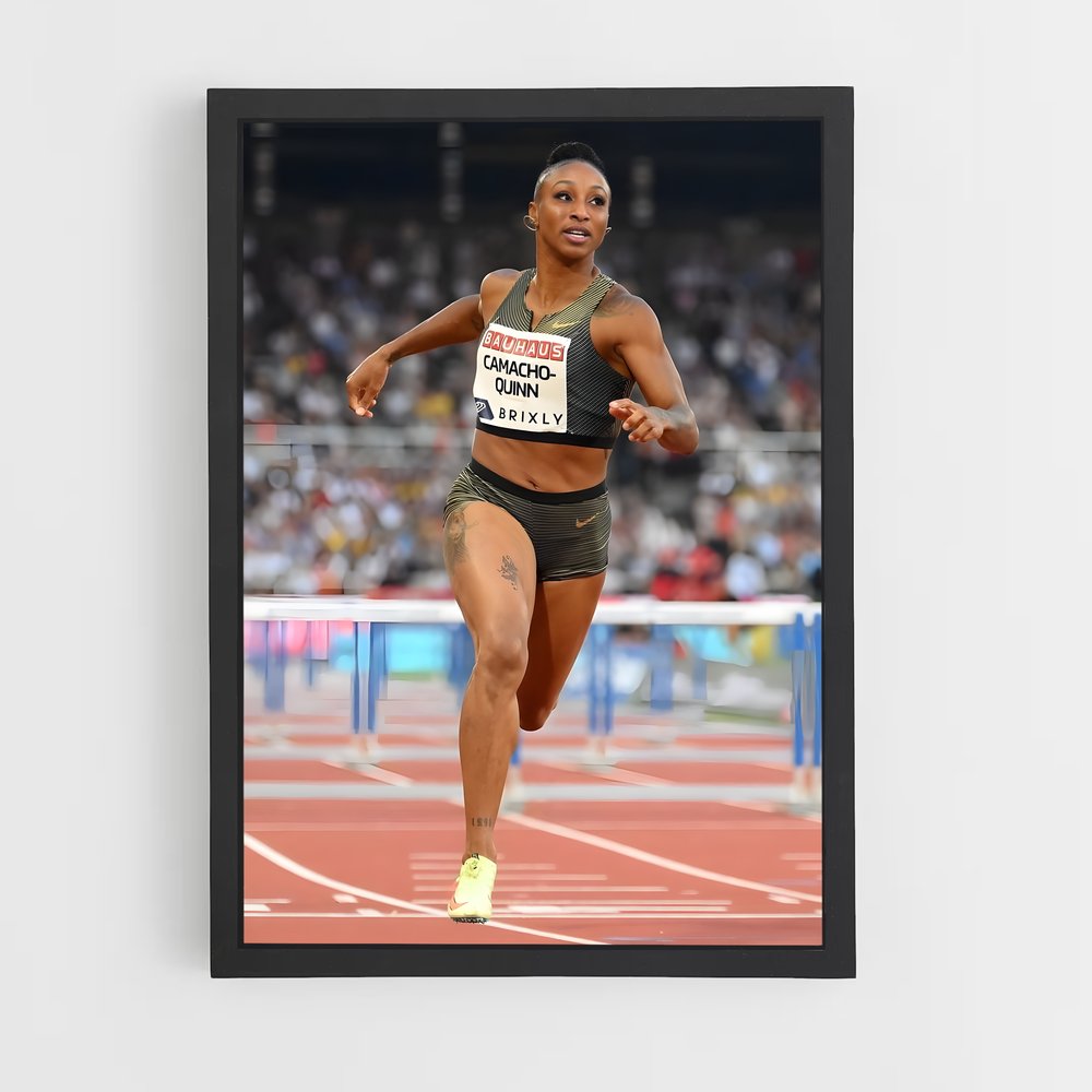 Poster Jasmine Camacho-quinn – affiche Athlétisme (vue 2)